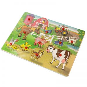 Tabla Granja Juguete Madera