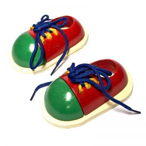 Zapato Didáctico Juguete Madera