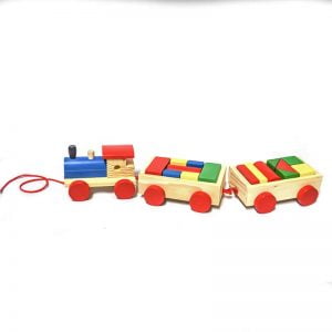 Tren 3 Carros Juguete Madera