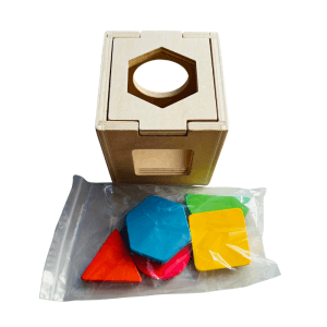 Caja Forma Chica Juguete Madera