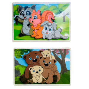 Puzzle Familia Juguete Madera