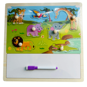 Puzzle Pizarra Juguete Madera