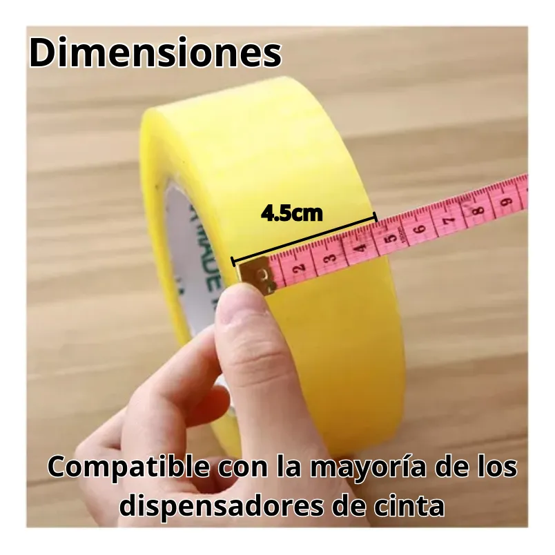 Pack 20 Cintas De Embalaje Transparente 4.5cm X 300m Grueso Transparente Cinta Embalaje - Imagen 2